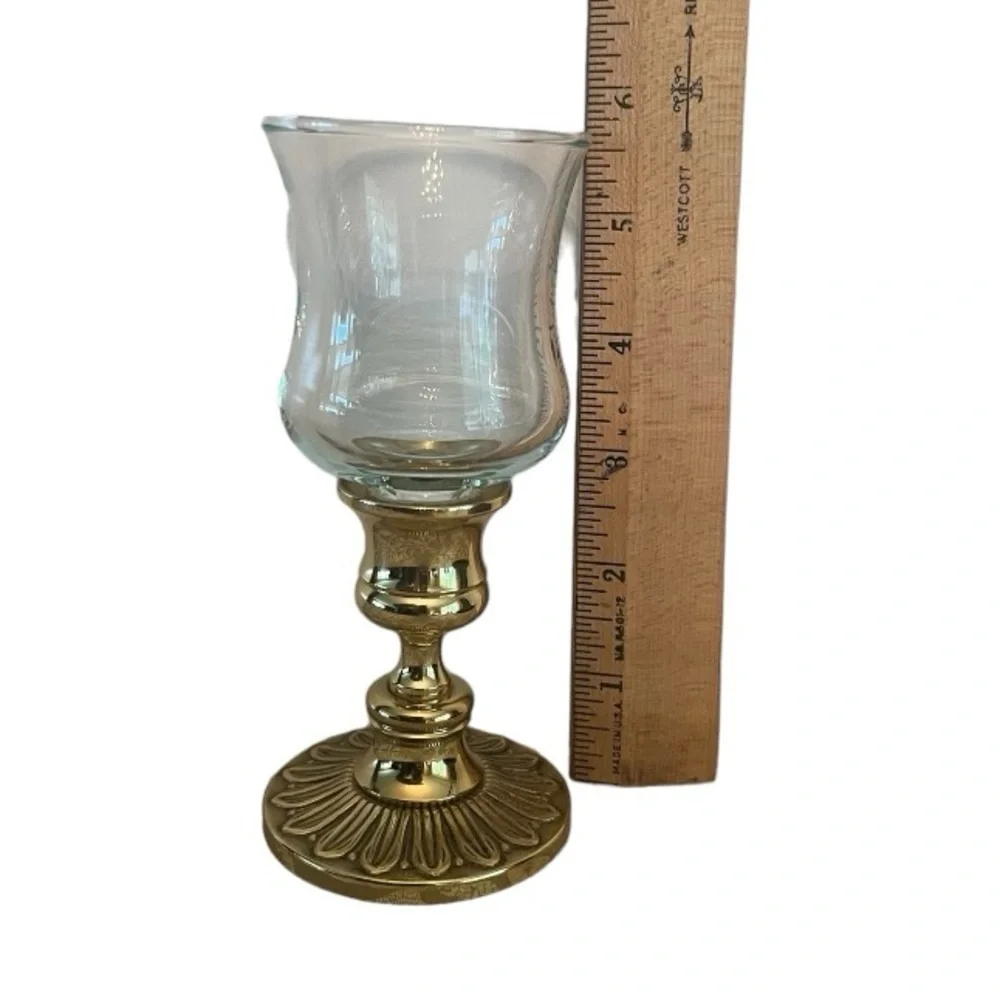 Baldwin Classics Collection Solid Brass Votive Candle Holder w/ Glass Insert